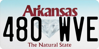 AR license plate 480WVE