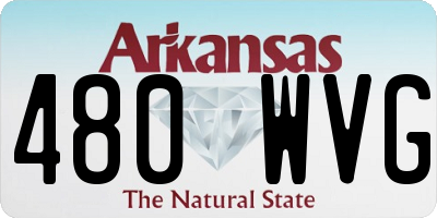 AR license plate 480WVG
