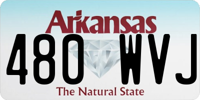 AR license plate 480WVJ