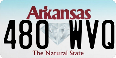 AR license plate 480WVQ