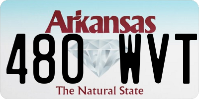 AR license plate 480WVT