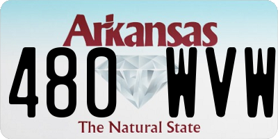 AR license plate 480WVW