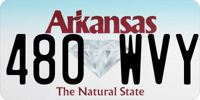 AR license plate 480WVY