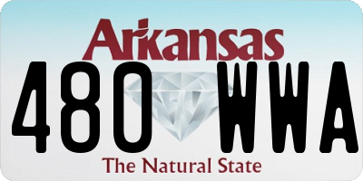 AR license plate 480WWA