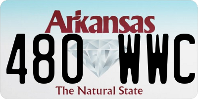 AR license plate 480WWC