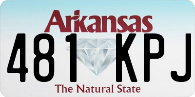 AR license plate 481KPJ