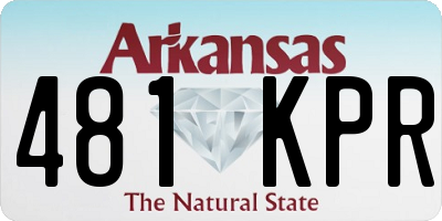 AR license plate 481KPR