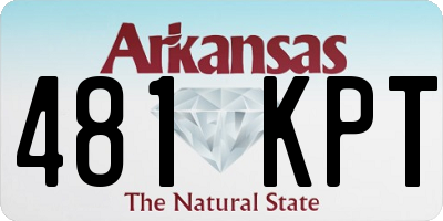 AR license plate 481KPT