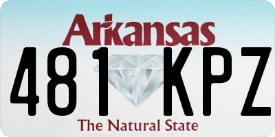 AR license plate 481KPZ