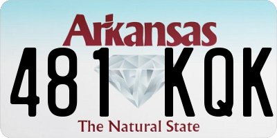 AR license plate 481KQK