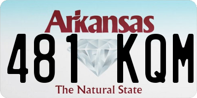 AR license plate 481KQM