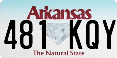 AR license plate 481KQY