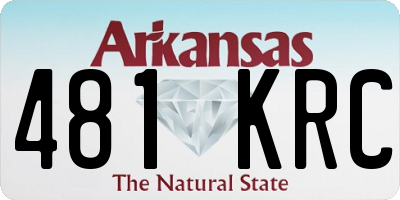 AR license plate 481KRC
