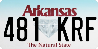 AR license plate 481KRF