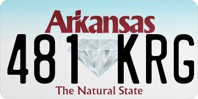 AR license plate 481KRG