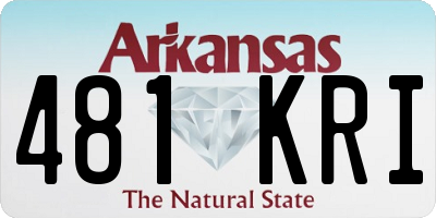 AR license plate 481KRI