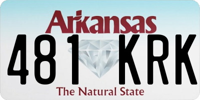 AR license plate 481KRK