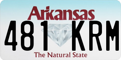 AR license plate 481KRM