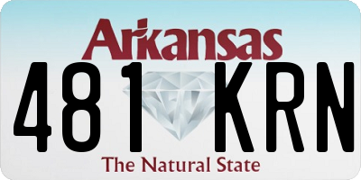 AR license plate 481KRN