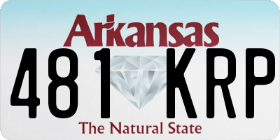 AR license plate 481KRP
