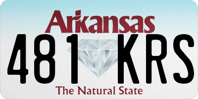 AR license plate 481KRS