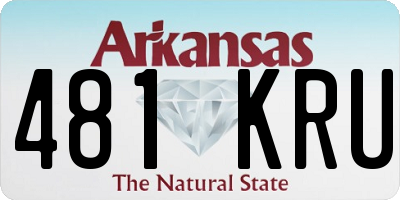 AR license plate 481KRU