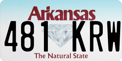 AR license plate 481KRW
