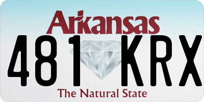 AR license plate 481KRX