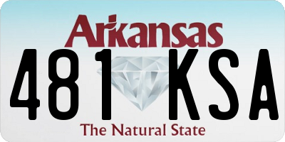 AR license plate 481KSA