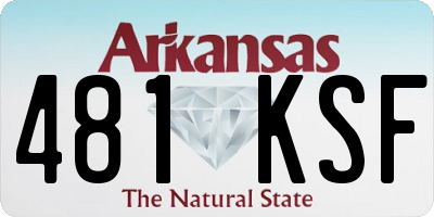 AR license plate 481KSF