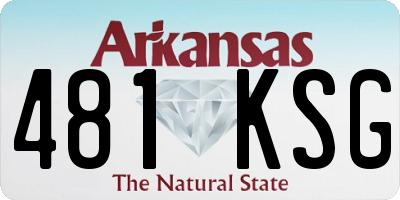 AR license plate 481KSG