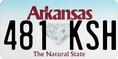 AR license plate 481KSH