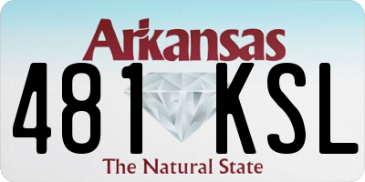 AR license plate 481KSL
