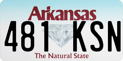 AR license plate 481KSN