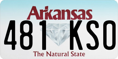 AR license plate 481KSO