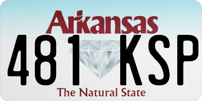 AR license plate 481KSP