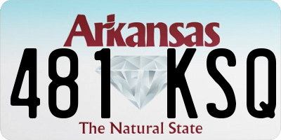 AR license plate 481KSQ