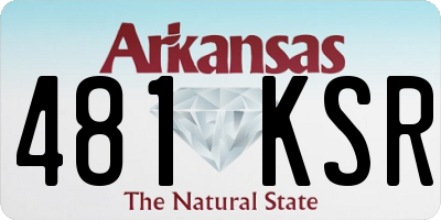 AR license plate 481KSR