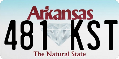 AR license plate 481KST