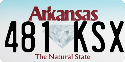 AR license plate 481KSX
