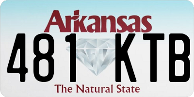 AR license plate 481KTB