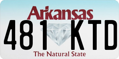 AR license plate 481KTD