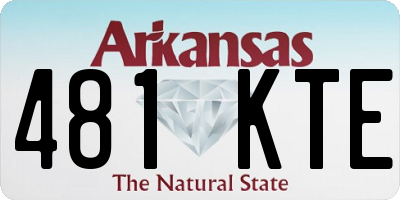 AR license plate 481KTE