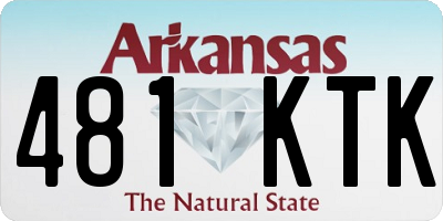 AR license plate 481KTK