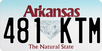 AR license plate 481KTM