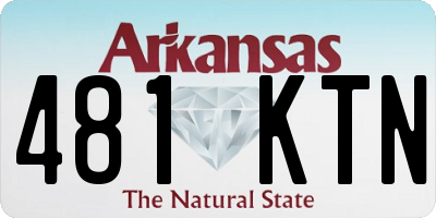 AR license plate 481KTN