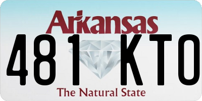 AR license plate 481KTO