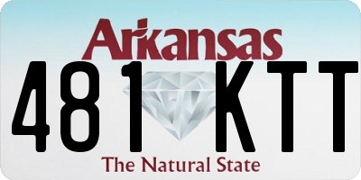 AR license plate 481KTT