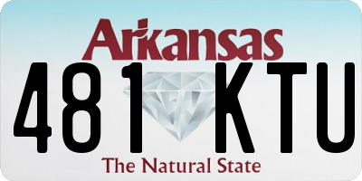 AR license plate 481KTU
