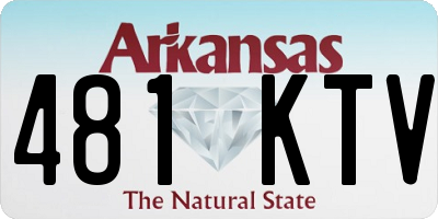 AR license plate 481KTV